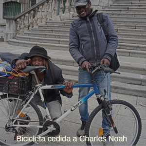 bicicleta cedida a Charles Noah charles