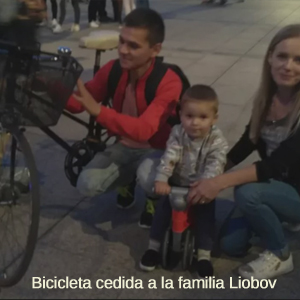 bicicleta cedida a Liobov liobov
