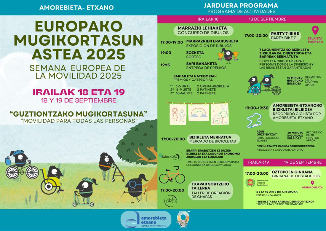 Actividades Bizieskola en Amorebieta Programa actividades Amorebieta 2025