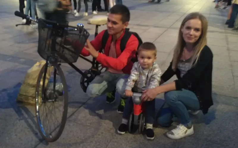 Bicicleta cedida a la familia de Liubov